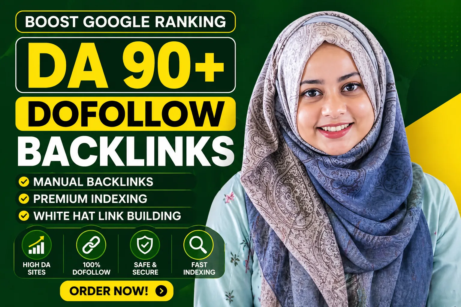 I will build high authority DA 90+ dofollow SEO backlinks